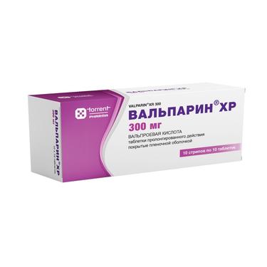 Вальпарин ХР таблетки 300 мг 100 шт